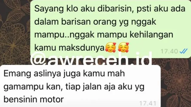 Chat Kocak Saat Menyindir Pacar Ini Bikin Ketawa Geli