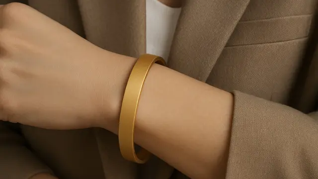 Model Gelang Emas Bangle 24 Karat Polos, Cantik untuk Semua Gaya