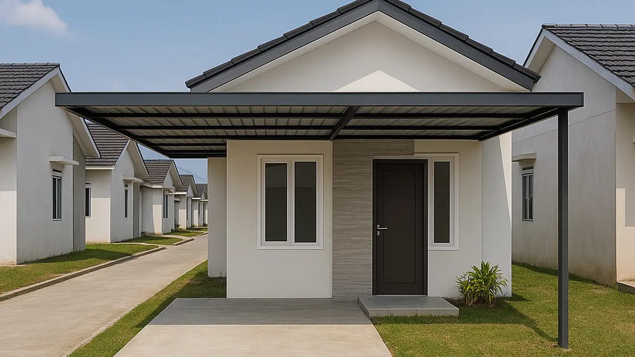 Rumah tanpa Pagar di Perumahan Subsidi
