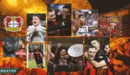 Kolase - Selebrasi Gol dan Perayaan Juara Bayer Leverkusen (Bola.com/Adreanus Titus)