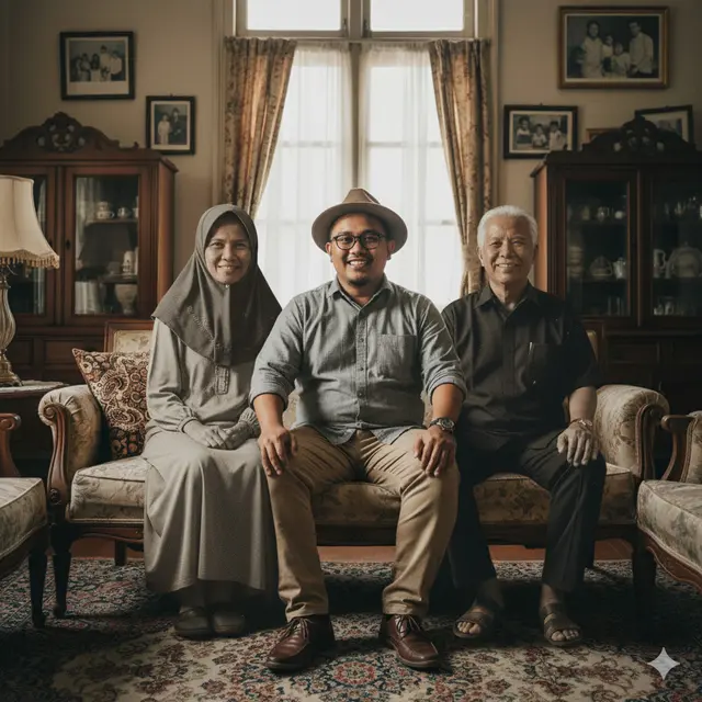 Cara Membuat Foto Bersama Orang Tua yang Sudah Meninggal dengan Gemini AI/ Ilustrasi oleh Gemini AI