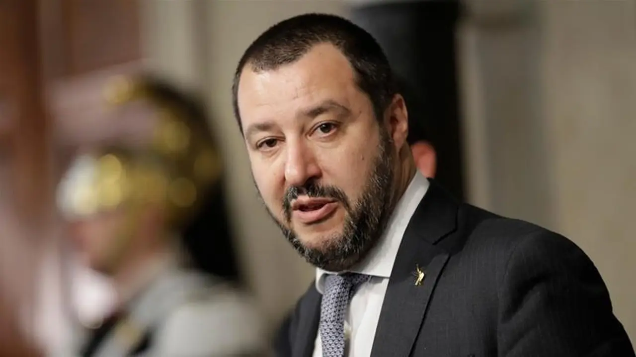 Menteri Dalam Negeri Italia, Matteo Salvini (AP/Alessandra Tarantino)