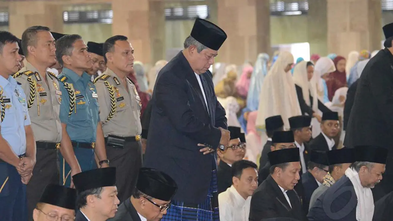Salat Ied Terakhir SBY Dengan Gelar Presiden