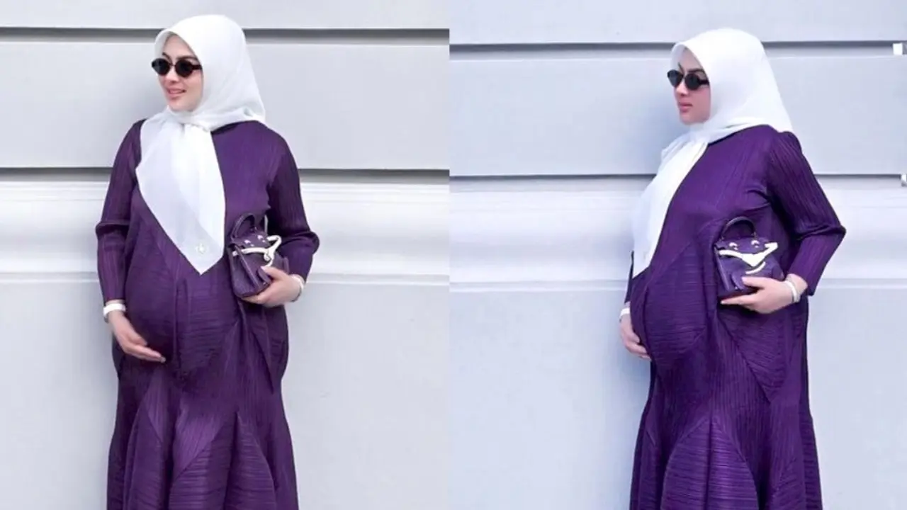 6 Pesona Syahrini di Kehamilan 8 Bulan, Konsisten Tampil Mewah Tenteng Tas Hermes Rp2 Miliar