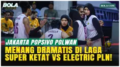 Jakarta Popsivo Polwan membuka peluang lolos final four Proliga 2026 setelah mengalahkan Jakarta Electric PLN 3-2 di GOR Utama Bojonegoro, Jumat (13/2/2026). Popsivo menang lewat duel dramatis lima set berkat permainan kolektif dan ketenangan di poin...