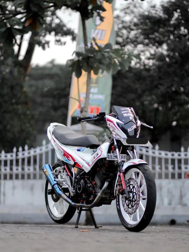 10 Potret Modifikasi Suzuki Satria F150, Underbone Kurus yang Bisa Dibikin Keren