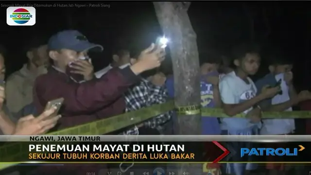 Sesosok Mayat Pria Ditemukan di Hutan Jati Ngawi 