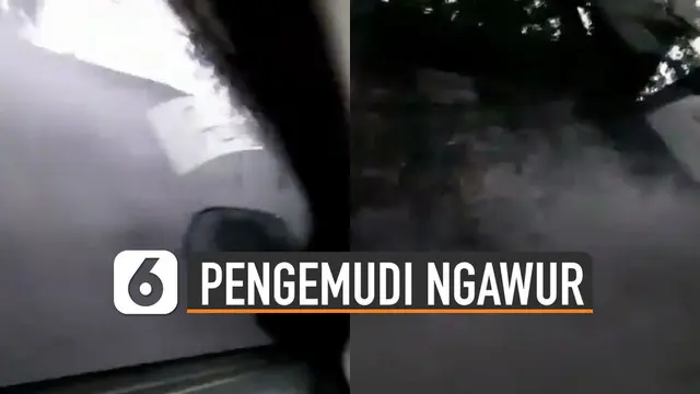 VIDEO: Ngawur, Mobil Melewati Genangan Air dengan Kecepatan Tinggi