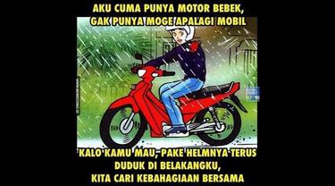 Meme Otomotif Pekan Ini Mencari Kebahagiaan Bersama Naik Motor Bebek Otomotif Liputan6 Com