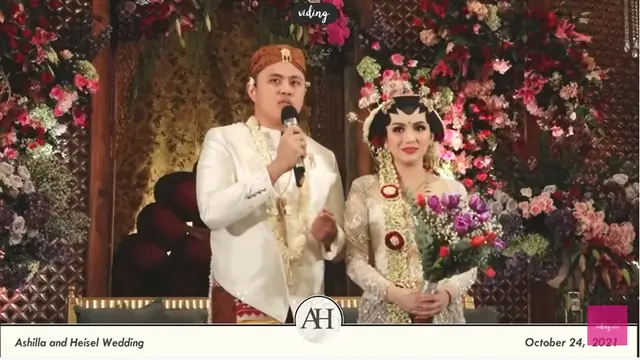 8 Momen Pernikahan Ashilla Zee yang Kental Adat Jawa, Dihadiri Member Blink
