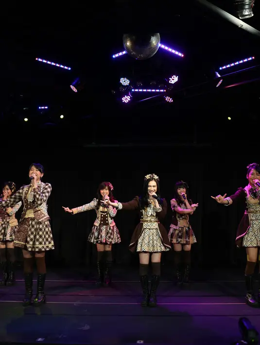 Album Mahagita sendiri berisi 15 lagu. Diantaranya ada satu lagu yang menjadi pilihan lagu vote fans JKT48. (Adrian Putra/Bintang.com)