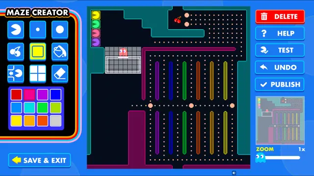 Fitur Maze Creator di Pac-Man Community yang ada di Facebook Gaming