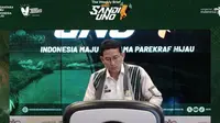 Menparekraf Sandiaga Uno dalam The Weekly Brief with Sandi Uno, Senin, 29 Juli 2024.&nbsp;&nbsp;(Liputan6.com/Henry)