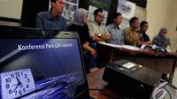 LBH Jakarta memberikan keterangan pers terkait pembebasan bersyarat Pollycarpus, Jakarta, Rabu (3/12/2014). (Liputan6.com/Johan Tallo)
