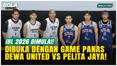 IBL GoPay 2026 resmi dimulai. Dewa United Banten akan menghadapi Pelita Jaya Basketball pada laga pembuka Sabtu (10/1/2026) di Jakarta. Ulangan final musim lalu ini jadi simbol persaingan panas dan era baru IBL.