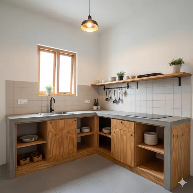 Dapur Rumah Kecil 2x2 Meter Gaya Japandi