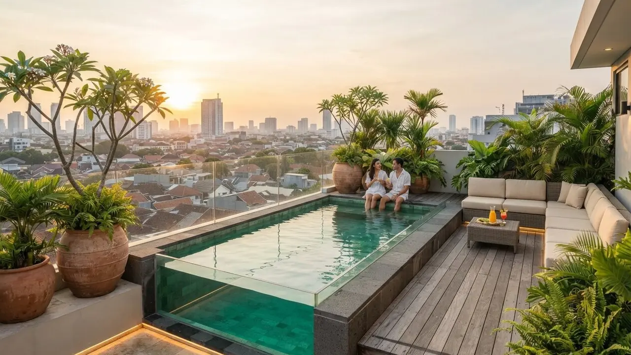 Desain Kolam Dangkal untuk Rumah Kecil