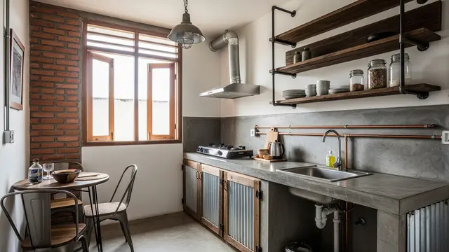Desain Kitchen Set Kecil Murah Budget 10 Juta/ Ilustrasi AI