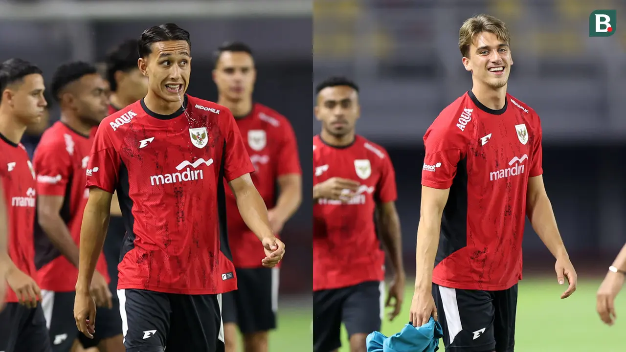 Foto: Siap Debut! Miliano Jonathans dan Mauro Zijlstra Tampak Jalani OT Timnas Indonesia Jelang Lawan Chinese Taipei