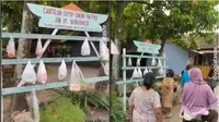 Warga Yogyakarta Berbagi Lewat Cantolan Sembako di Tengah Pandemi, Bikin Salut