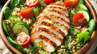 Resep dan Cara Membuat Salad Ayam Panggang Kecap Pedas, Cocok untuk Menu Diet