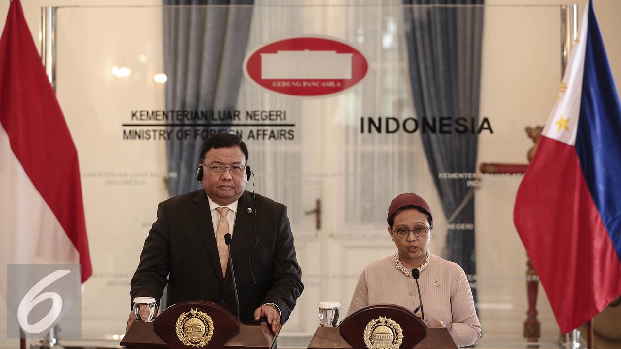 20160504- Menlu RI-Filipina Bahas Nasib 4 WNI yang Disandera Abu Sayyaf- Retno Marsudi- Jose Rene Almendras-Jakarta-FF