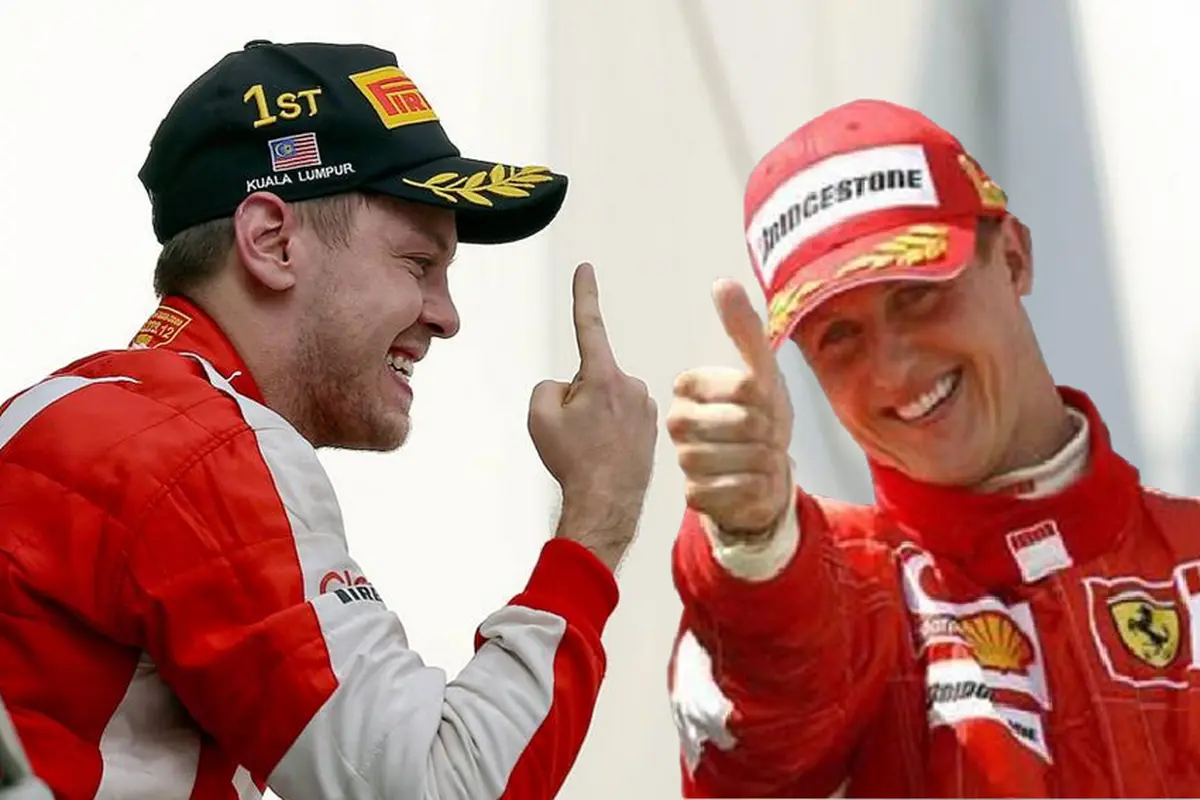 Sebastian Vettel dan Michael Schumacher