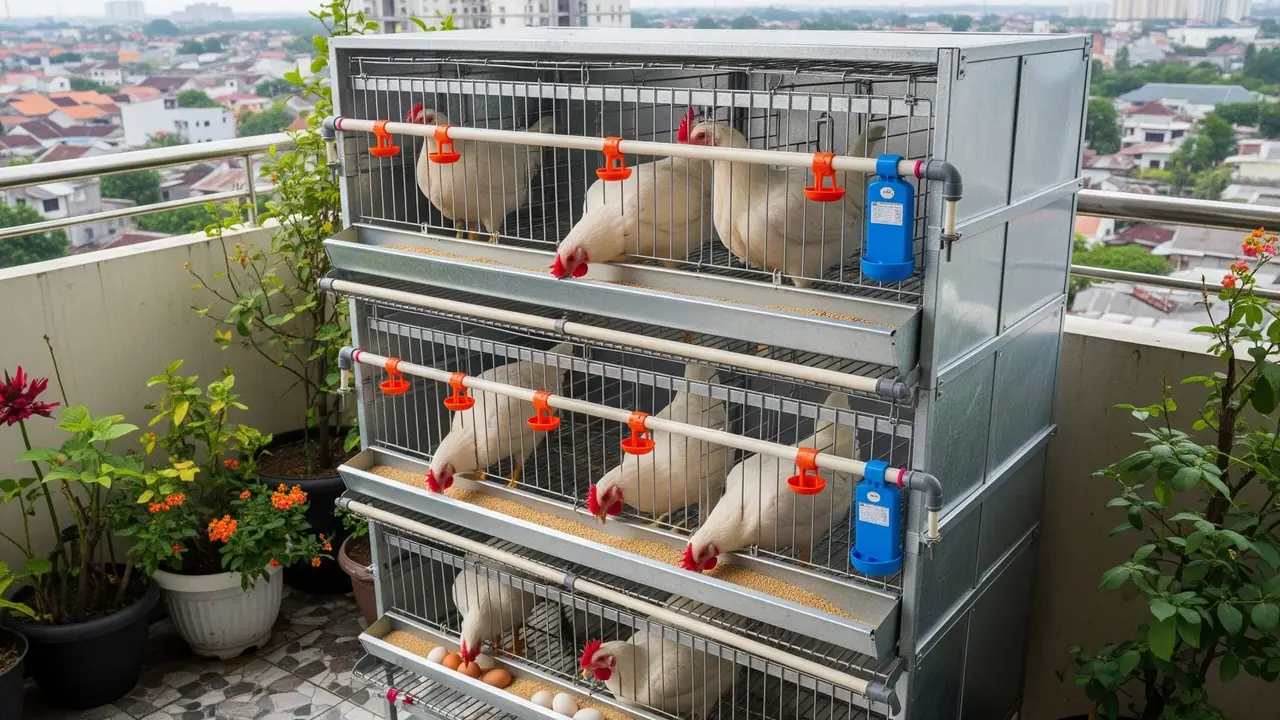 desain kandang ayam yang bikin ayam cepat bertelur