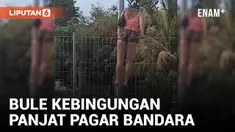 Pusing! Bule di Bali Nekat Panjat Pagar Bandara I Gusti Ngurah Rai