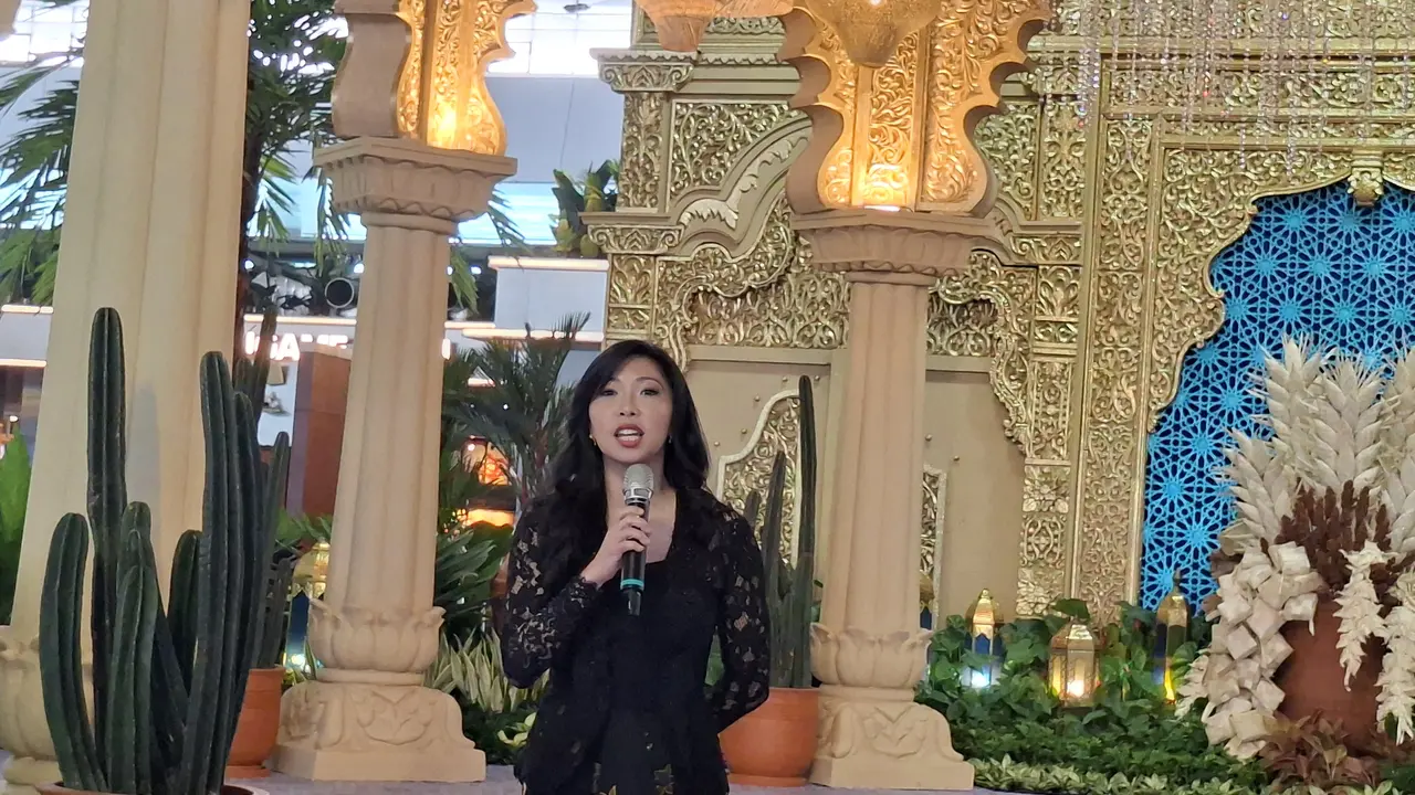 Direktur Utama Injourney Indonesia Maya Watono, di Terminal 3 Bandara Soekarno Hatta, Rabu (11/3/2026). (Liputan6.com/Mita)