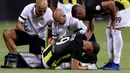 Pengganti Benzema kemudian mencetak gol untuk membawa timnya unggul 2-0 setelah Romarinho memecah kebuntuan di babak kedua. Igor Coronado kemudian mencetak gol ketiga untuk Al Ittihad. (Abdel Ghani BASHIR/AFP)