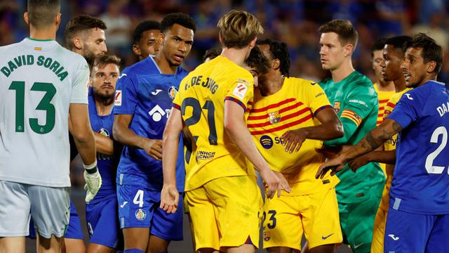 Foto: Drama Laga Keras Getafe Vs Barcelona di Pekan Pertama Liga Spanyol, 7 Kartu Kuning dan 3 Kartu Merah