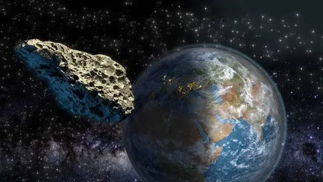 ilustrasi asteroid.