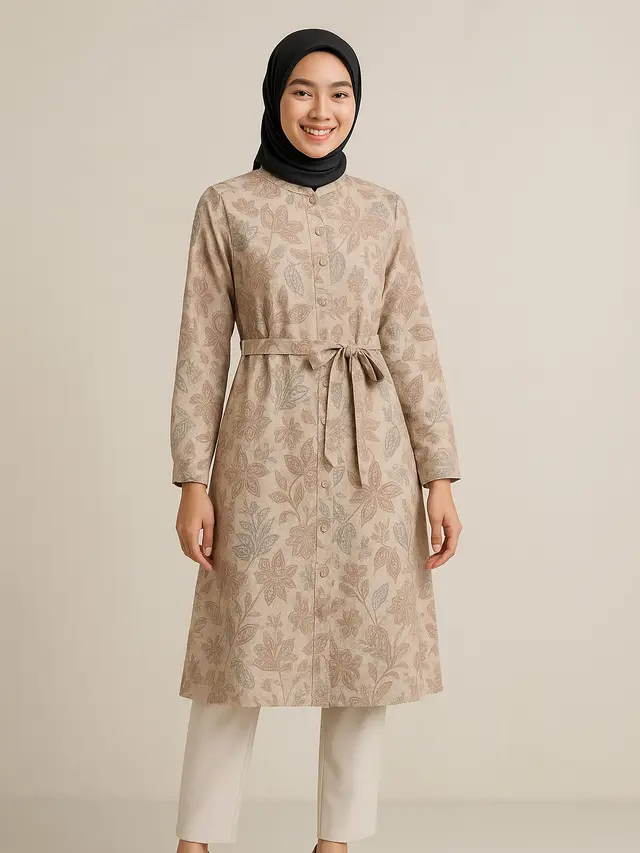 Model Tunik Batik Panjang Kekinian yang Lagi Tren