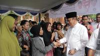 Cawako Palembang Sarimuda usai melakukan dialog bersama warga Kecamatan IB 1 Palembang (dok.istimewa / Nefri Inge)
