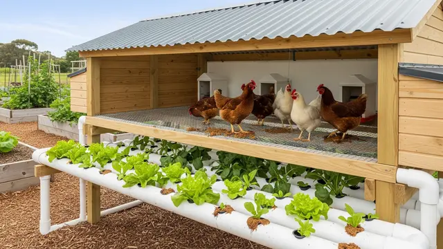 Desain Kandang Ayam Dekat Kebun Biar Kotorannya Bisa jadi Pupuk Langsung/Gemini AI