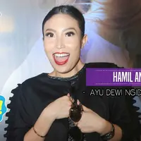 Perut semakin besar, Ayu Dewi banyak ngidam makanan kecil.