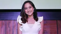 Salshabilla Adriani launching single Jangan Pergi. (Nurwahyunan/Bintang.com)