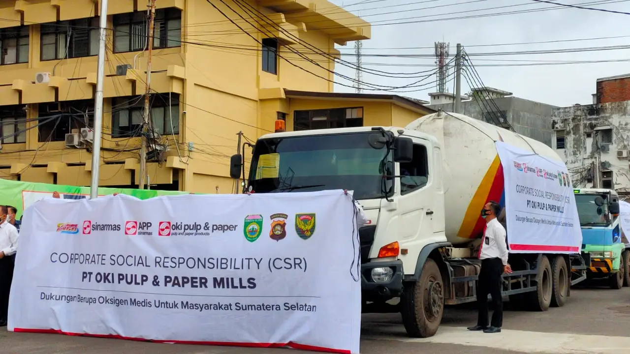 Bantu Pasien Covid-19, Sinar Mas Sumbangkan Oksigen ke Sumsel