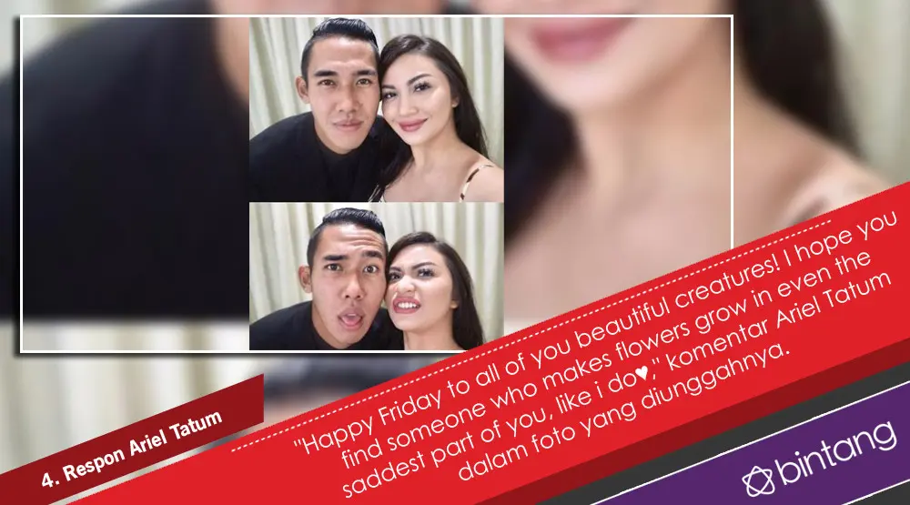 Romansa Ariel Tatum dan Ryuji Utomo yang Bikin Patah Hati. (Foto: Instagram/arieltatum, Desain: Nurman Abdul Hakim/Bintang.com)
