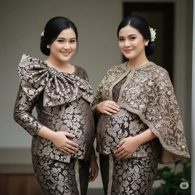 Model Kebaya Brokat untuk Perut Buncit Terbaru 2025