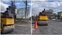 Jalan di Lampung Akhirnya Dibangun Usai Dikritik Bima Yudho, Netizen: Harus Viral Dulu (sumber: Twitter/heraloebss)