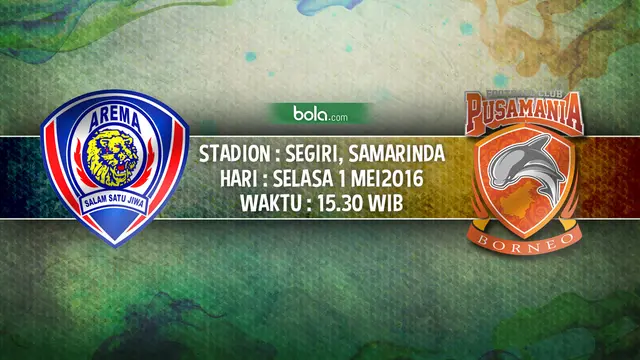 Arema Cronus vs Pusamania Borneo FC (Bola.com/Samsul Hadi)