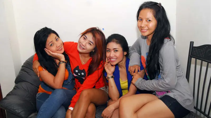 Risma, Tutha, Lydia, dan Risma D'Academy (foto : Miftahul Hayat)