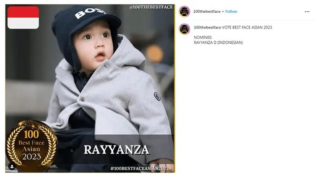 Masuk Nominasi 100 The Best Face Asian, Ini 7 Gaya Rayyanza 'Cipung' yang Tampil Photogenic