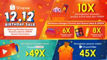 Produk Brand Lokal & UMKM Catat Peningkatan Transaksi di Shopee 12.12 Birthday Sale.