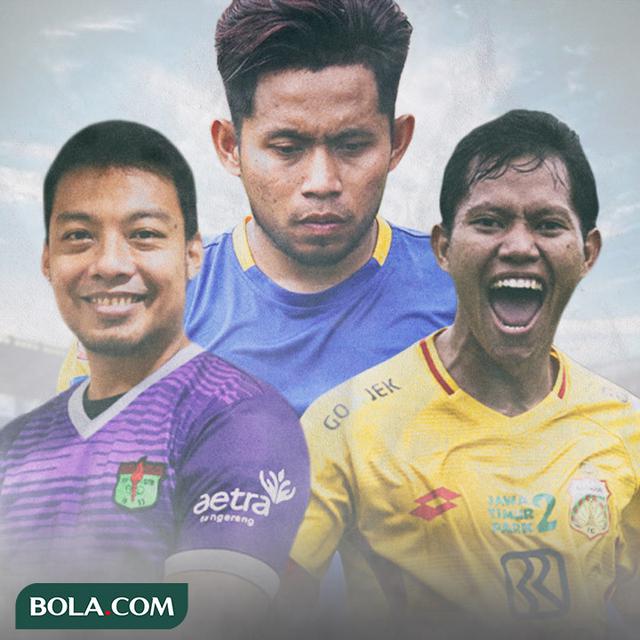 Ilustrasi Pemain Hamka Hamzah, Adam Alis Setyano, Andik Vermansah