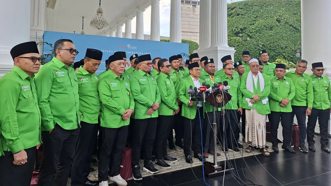 Cak Imin dan Pengurus PKB Bertemu Prabowo di Istana