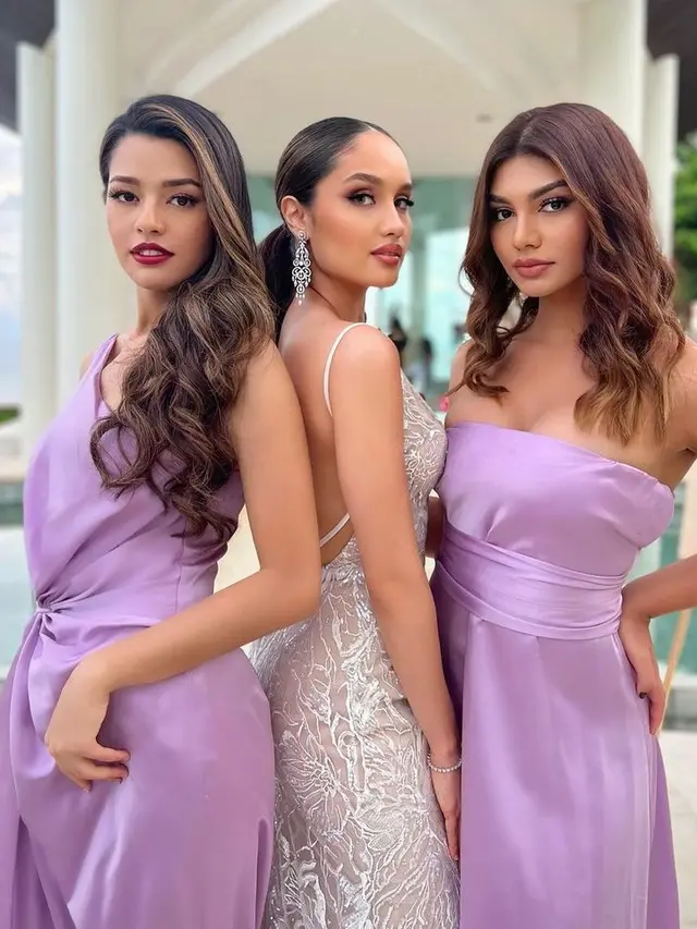 8 Pesona Cinta Laura Pakai Gaun Pengantin, Pose Bareng Bridesmaid Susan Sameh dan Jihane Almira