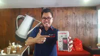 Djoko Tata Ibrahim, Deputy CEO Commercial Smartfren di Sabang, Jakarta, Selasa (23/1/2018). (Liputan6.com/Corry Anestia)